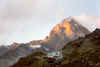 Schreckhorn (4078 m) v z�padu slunce (35496 bytes)