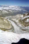 Finsteraargletscher z h�ebene na Finsteraarhorn (56681 bytes)
