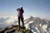 Schreckhorn (4078 m) a Lauteraarhorn (4042 m) (37327 bytes)